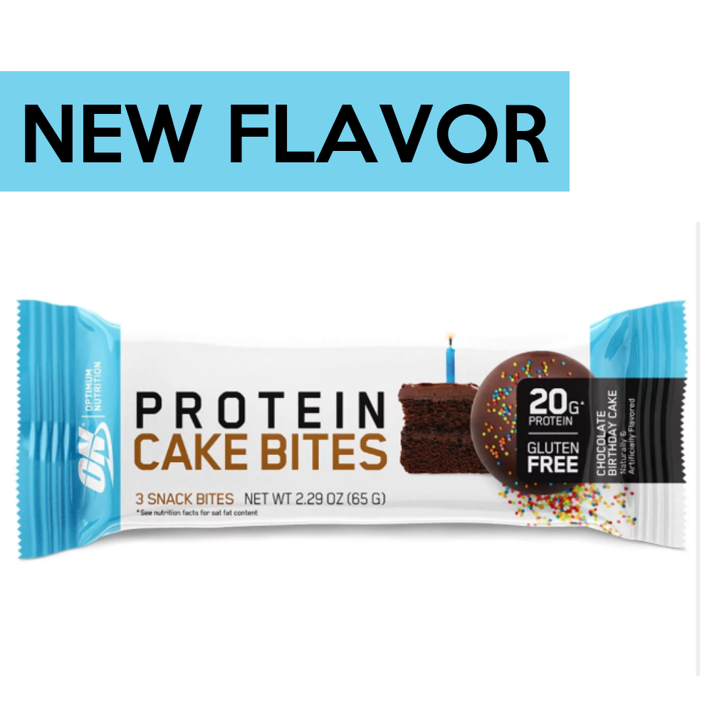 New Optimum Nutrition Protein Cake Bites Flavor - Chocolate Birthday Cake