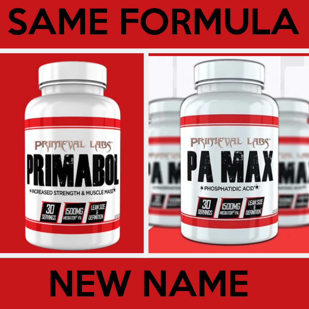 Primeval Labs Renames Primabol to PA Max | Same Formula New Name