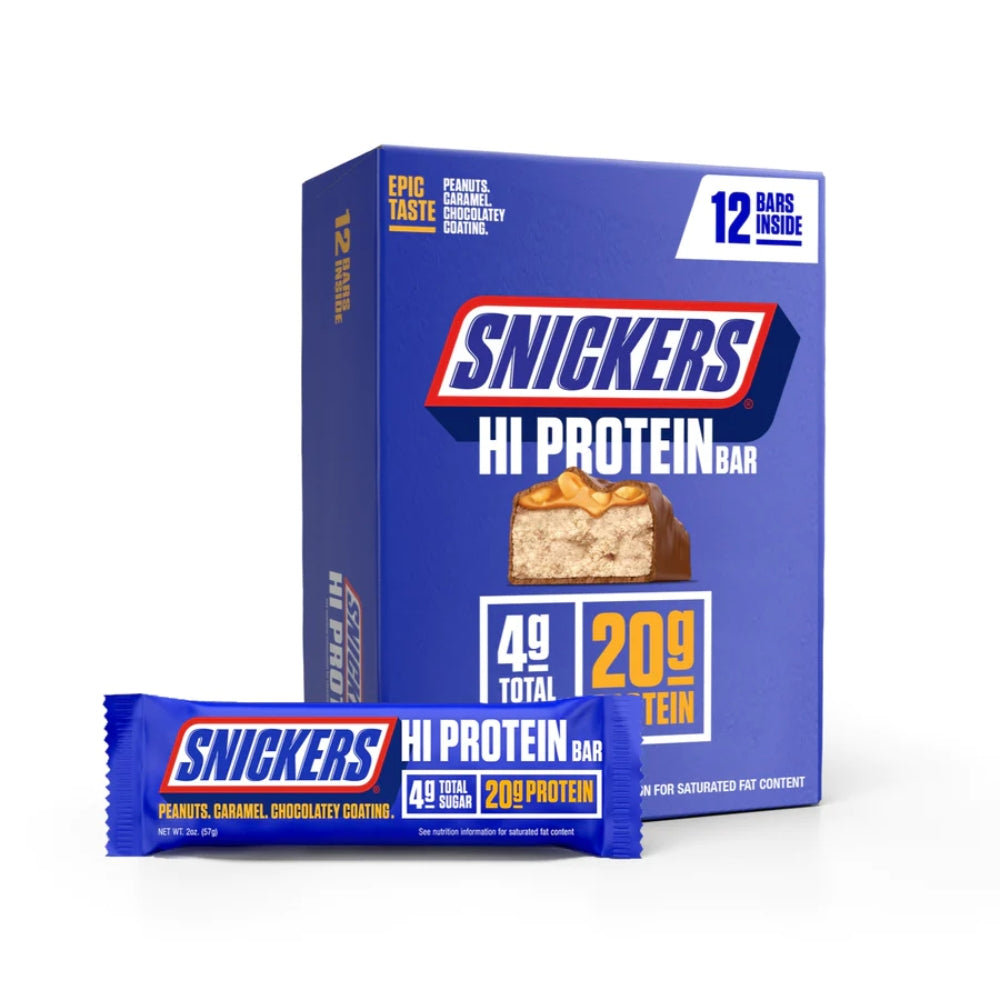 High (Hi) Protein Snickers Bars Compared To A Regular Snickers Bar