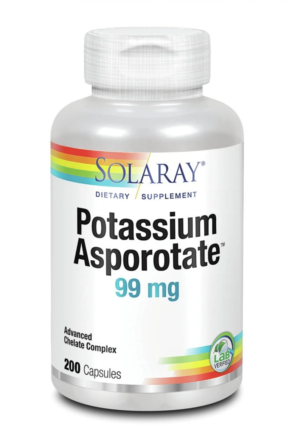 SOL POTASSIUM ASPORO 99mg 200C Store Stock Only Solaray