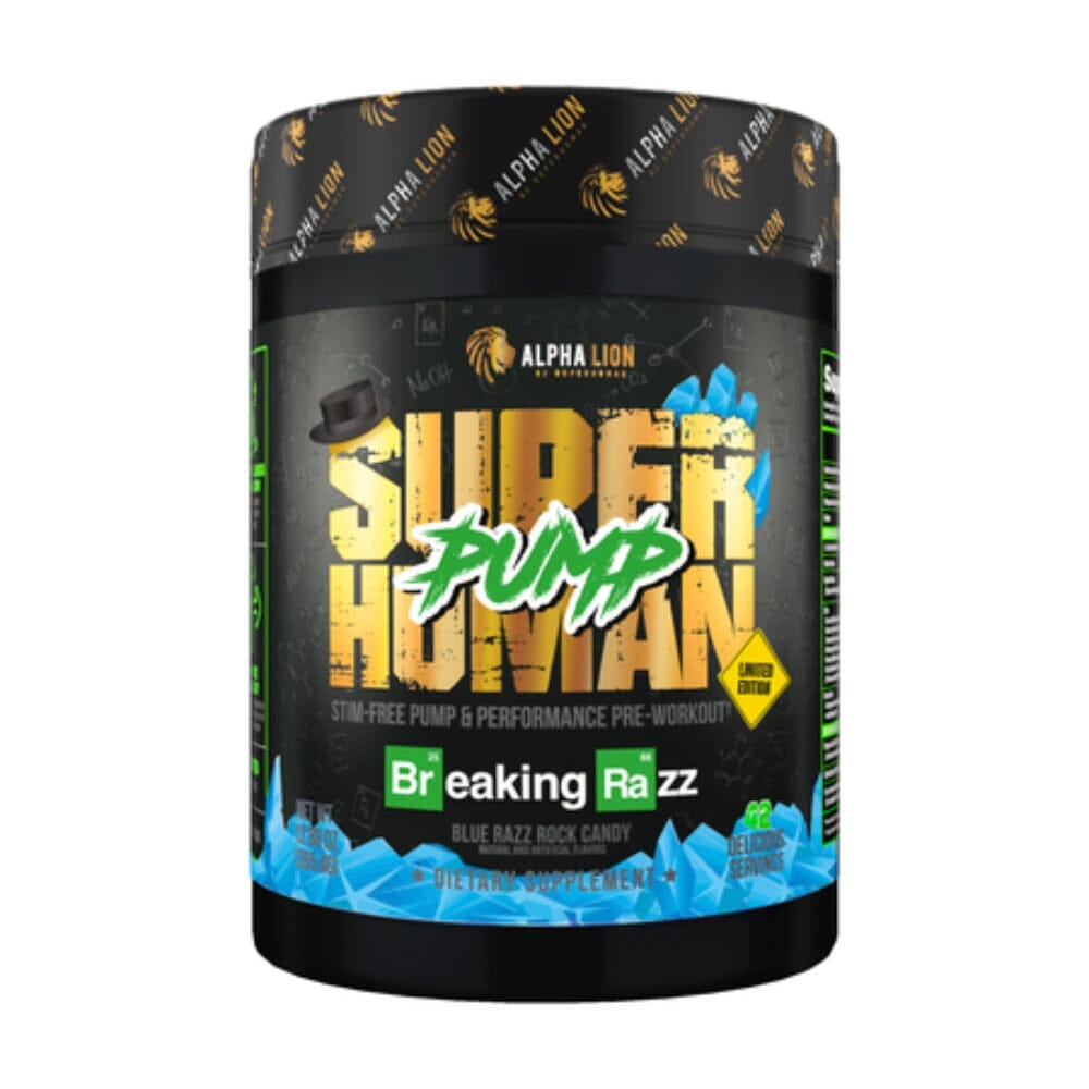 Alpha Lion SuperHuman Pump 21 Servings Pre-Workouts Alpha Lion Breaking Razz (Limited Edition)