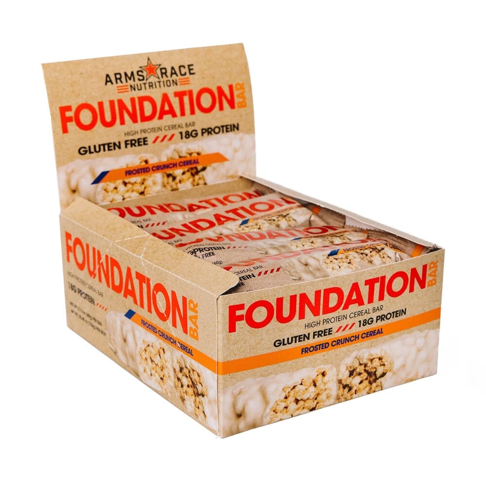 Arms Race Foundation Bars 12/box Bars Arms Race Nutrition Frosted Crunch Cereal