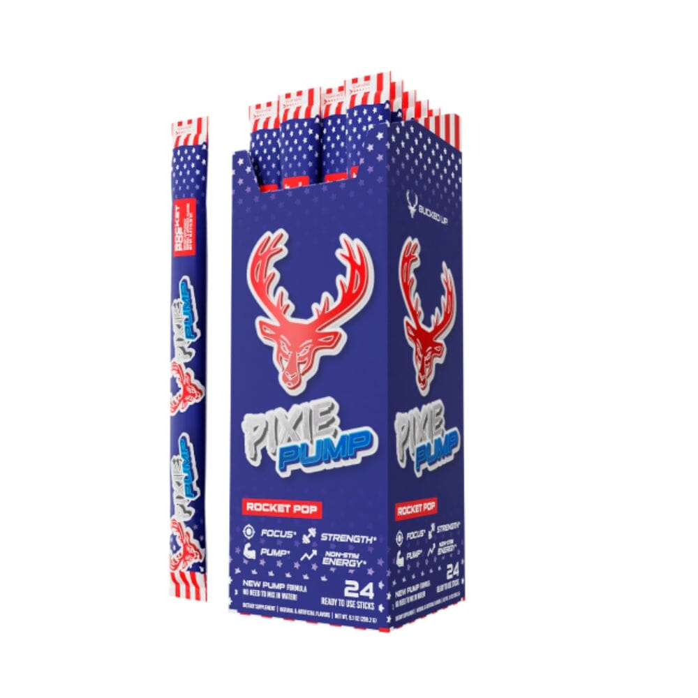 Bucked Up Pixie Pump 24/Packets Sports Performance Recovery Bucked Up Rocket Pop