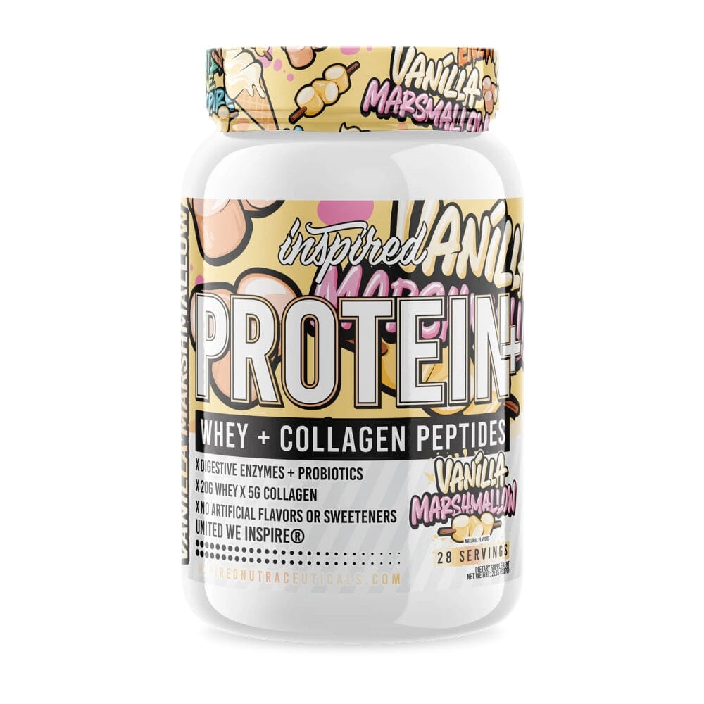 Inspired Nutraceuticals Protein+ Collagen & Probiotics Protein Powders Inspired Nutraceuticals Vanilla Marshmallow