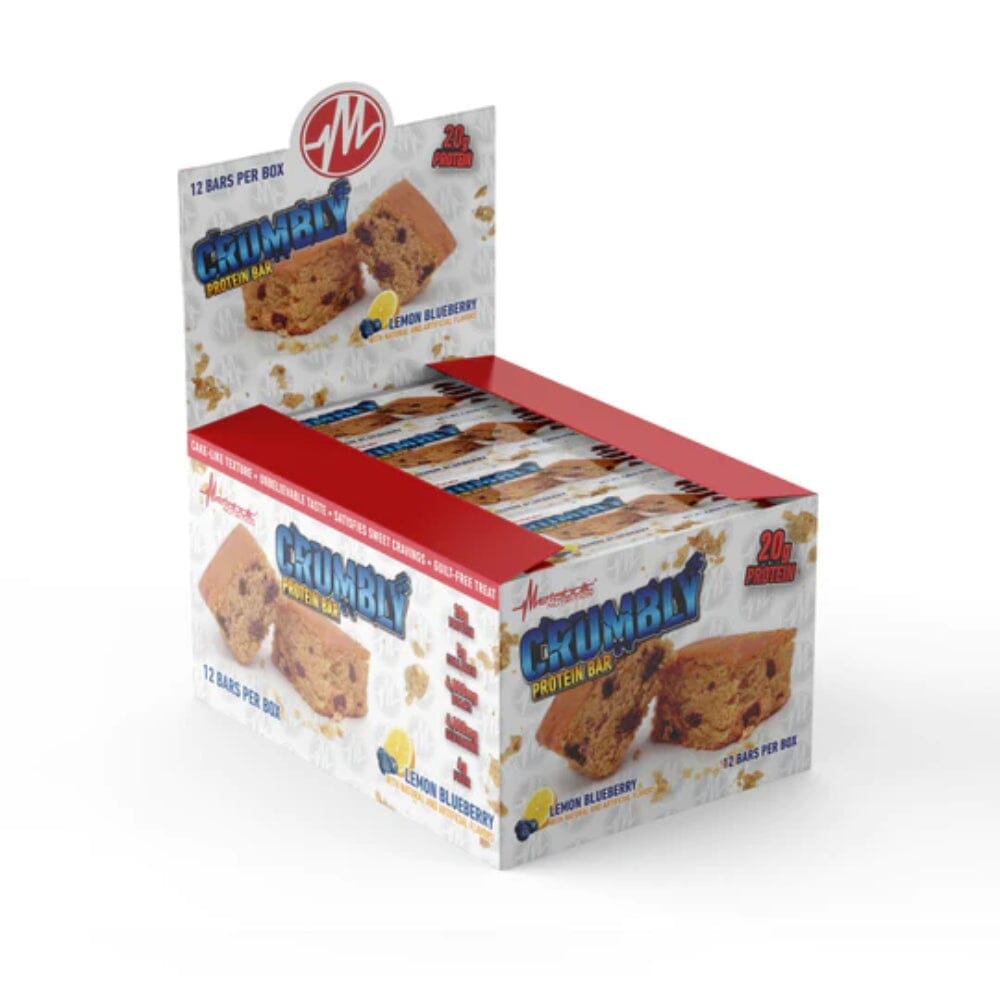 Metabolic Nutrition Crumbly Protein Bar 12/Box Bars Metabolic Nutrition Lemon Blueberry