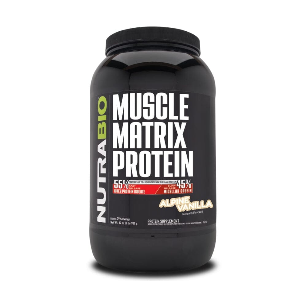 NutraBio Muscle Matrix Protein 2lb Protein Powders NutraBio Alpine Vanilla