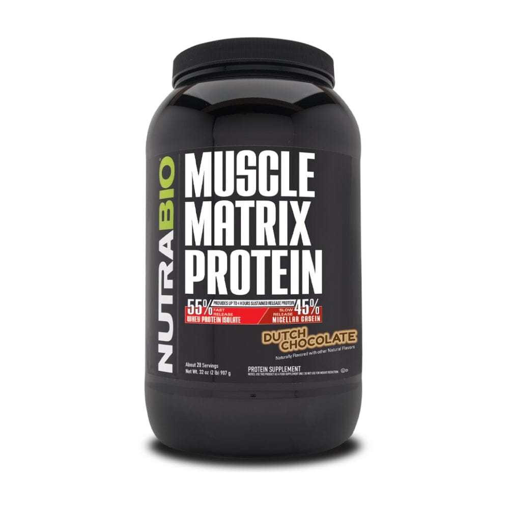 NutraBio Muscle Matrix Protein 2lb Protein Powders NutraBio Dutch Chocolate