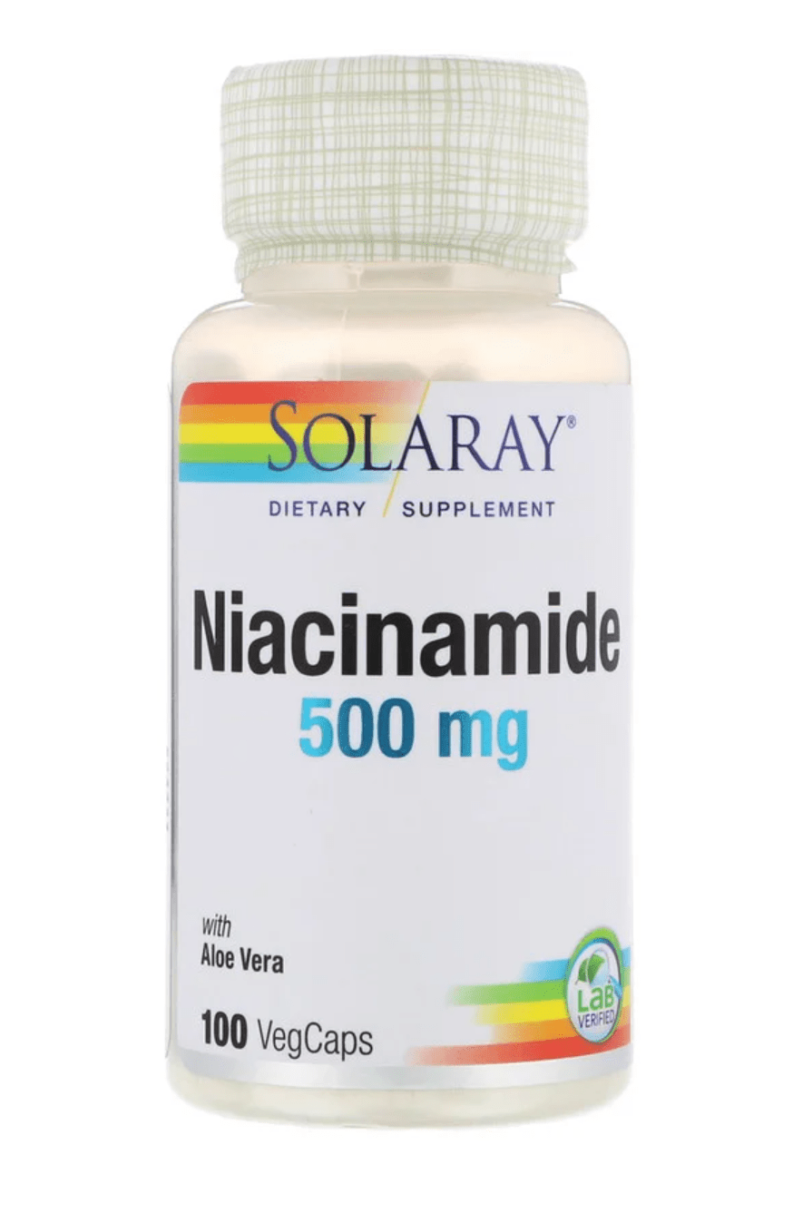 SOL NIACINAMIDE 500mg 100C Vitamins & Minerals Solaray