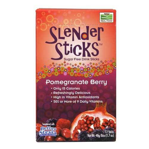 Now Foods Slender Sticks Pomegra Berry 12 Pack Foods & Snacks Now Foods (1059146465323)