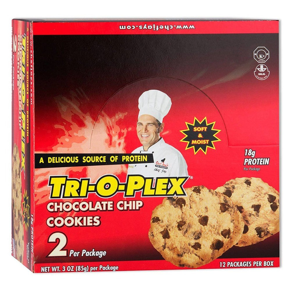 Chef Jay's Tri-O-Plex Cookies 12-2 Packs Protein Chef Jay's (1058042282027)