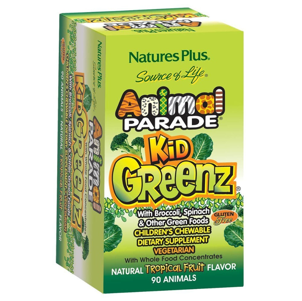 Nature's Plus Animal Parade Kid Greenz Tropical Fruit 90 Chews Children's Supplements Nature's Plus (1058114273323)