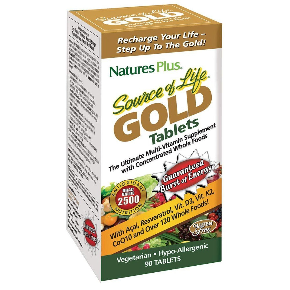 Nature's Plus Source of Life Gold 90 Tablets Vitamins Nature's Plus (1058616377387)