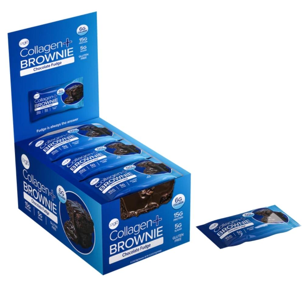 321 Glo Collagen Brownie 12/box Foods Juices 321 Glo Chocolate Fudge