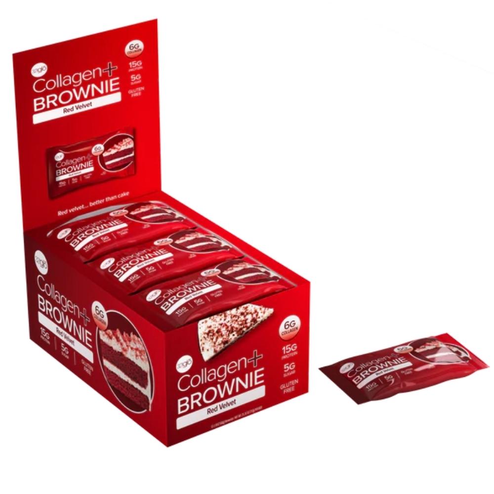 321 Glo Collagen Brownie 12/box Foods Juices 321 Glo Red Velvet