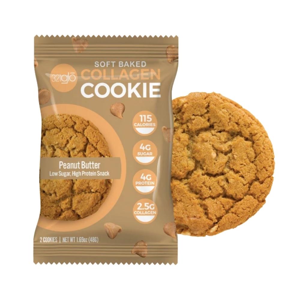321 GLO Collagen Cookie 6/box Foods Juices 312 GLO Peanut Butter
