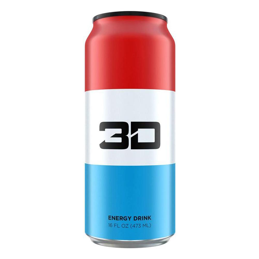 3D ENERGY DRINK 12/CASE Drinks UP ENERGY RED, WHITE & BLUE (1613762002987)