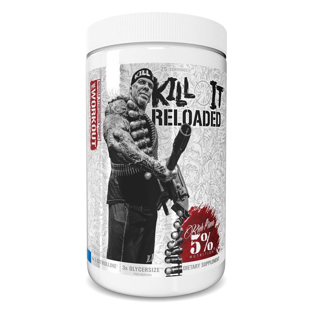 5% Nutrition Kill It Reloaded 25 Servings Sports Performance Recovery 5% Nutrition Blue Raspberry