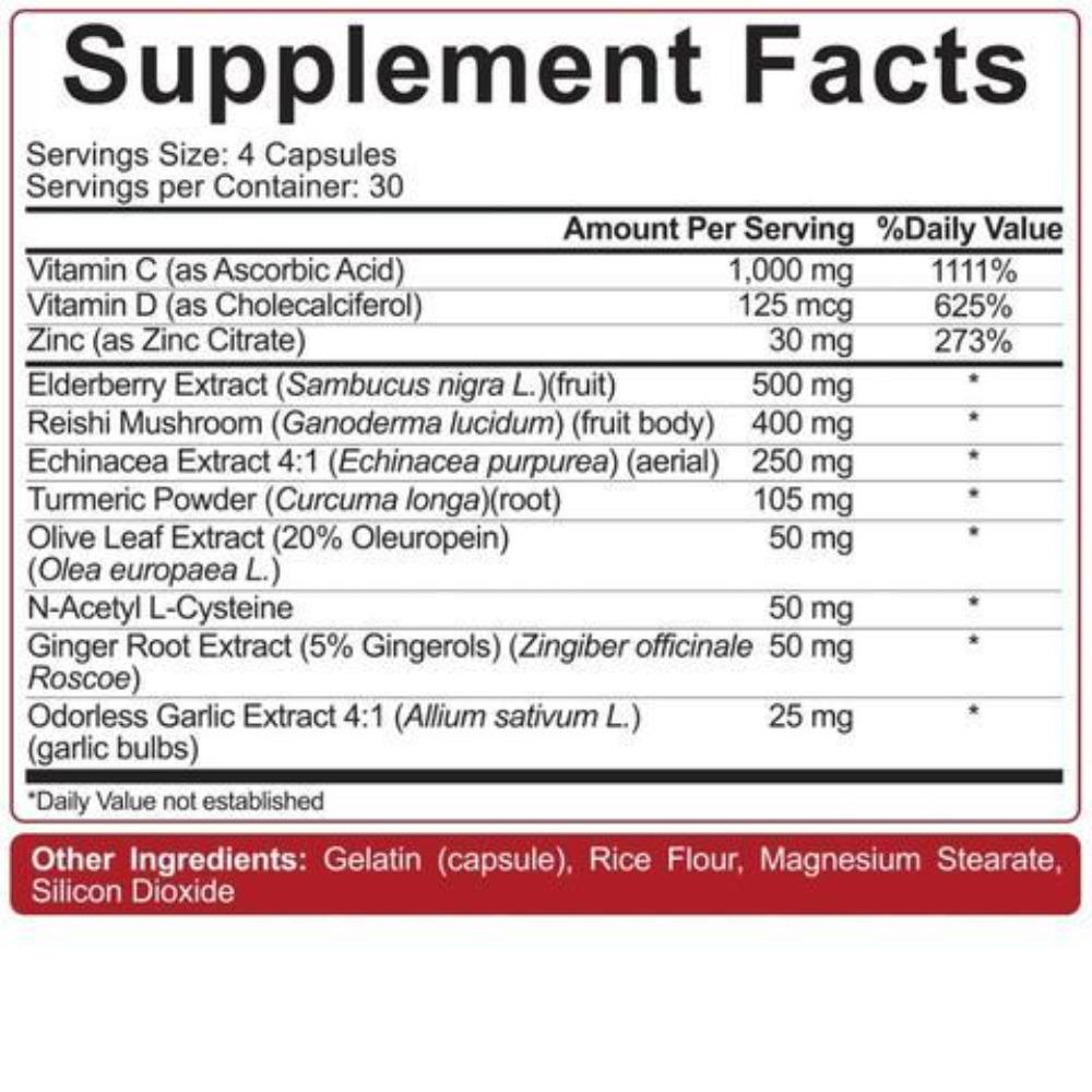 5% Nutrition Immune Defender 120 Capsules Specialty Health Products 5% Nutrition