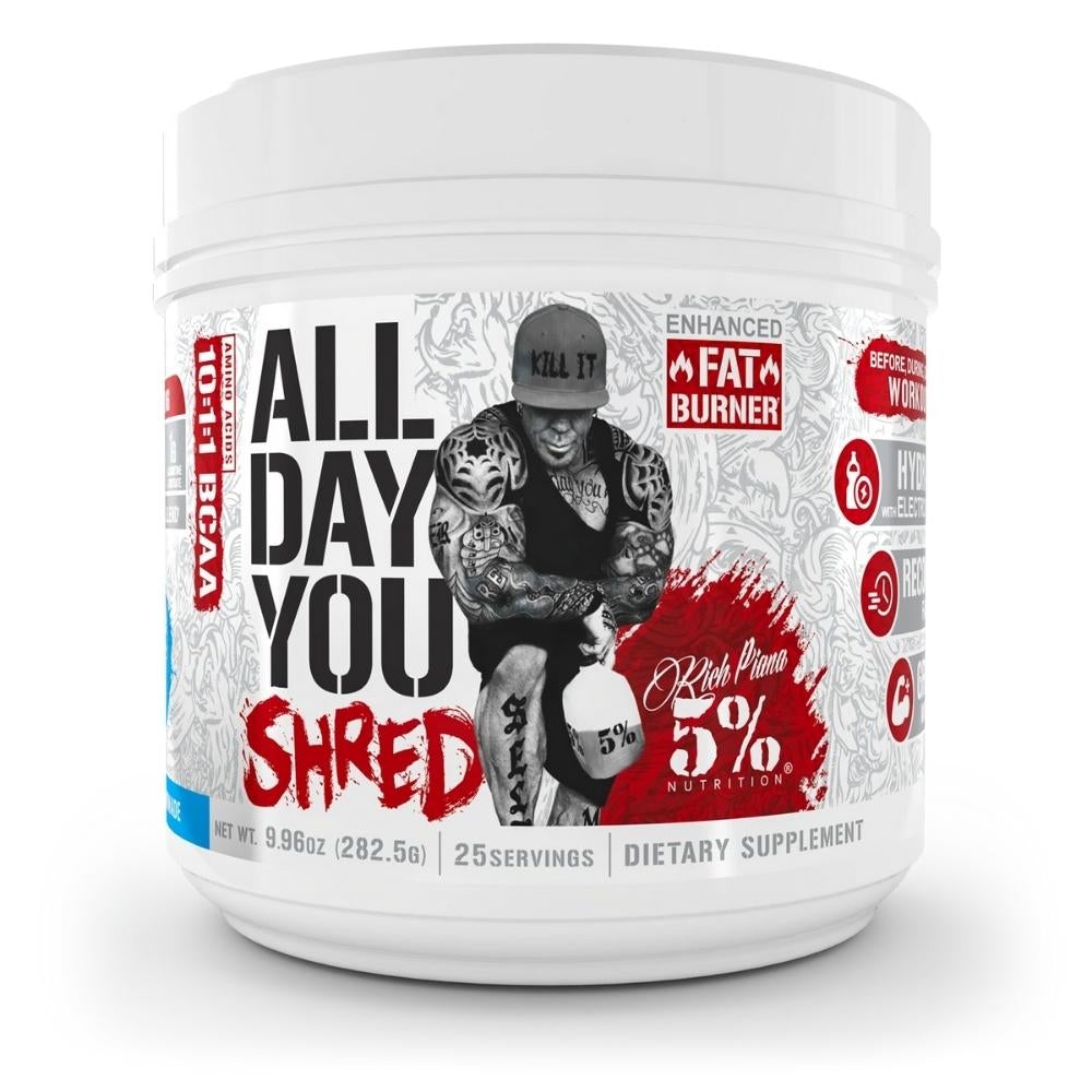 5% All Day You Shred 25 Servings Fat Burner 5% Nutrition Blueberry Lemonade