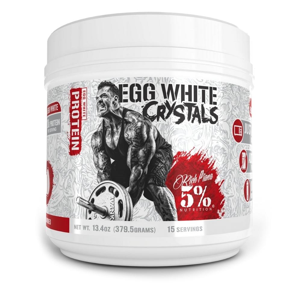 5% Nutrition Egg White Crystals 15 Servings Protein Powders 5% Nutrition Unflavored