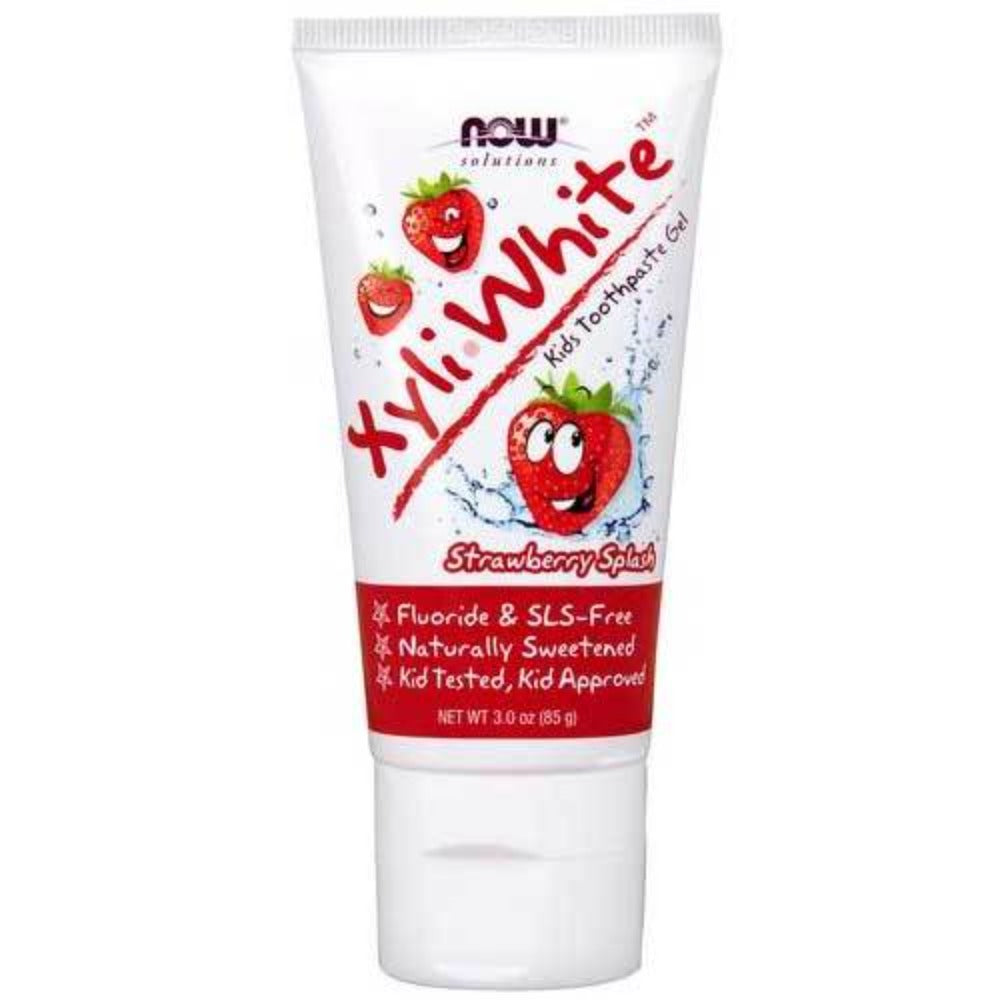 Now Foods Xyliwhite Strawberry Kid's Toothpaste 3 Oz Other Supplements Now Foods (1059121528875)