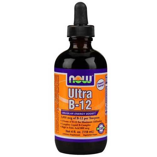 Now Foods Ultra B-12 Liquid 4 Fl Oz Vitamins Now Foods (1059122544683)