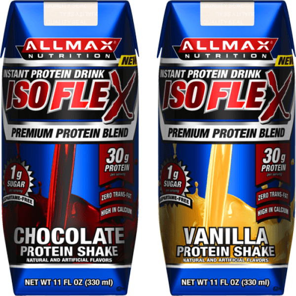 Allmax Nutrition Isoflex RTD 11 Fl Oz 24/Case Allmax Nutrition Chocolate Protein Shake (1058737225771)