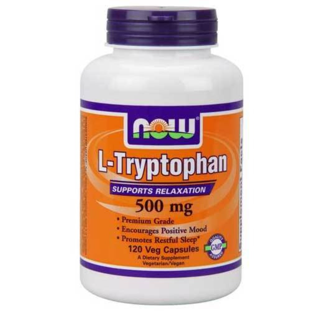 Now Foods L-Tryptophan 500 Mg 120 Vegetable Capsules Now Foods (1059133194283)