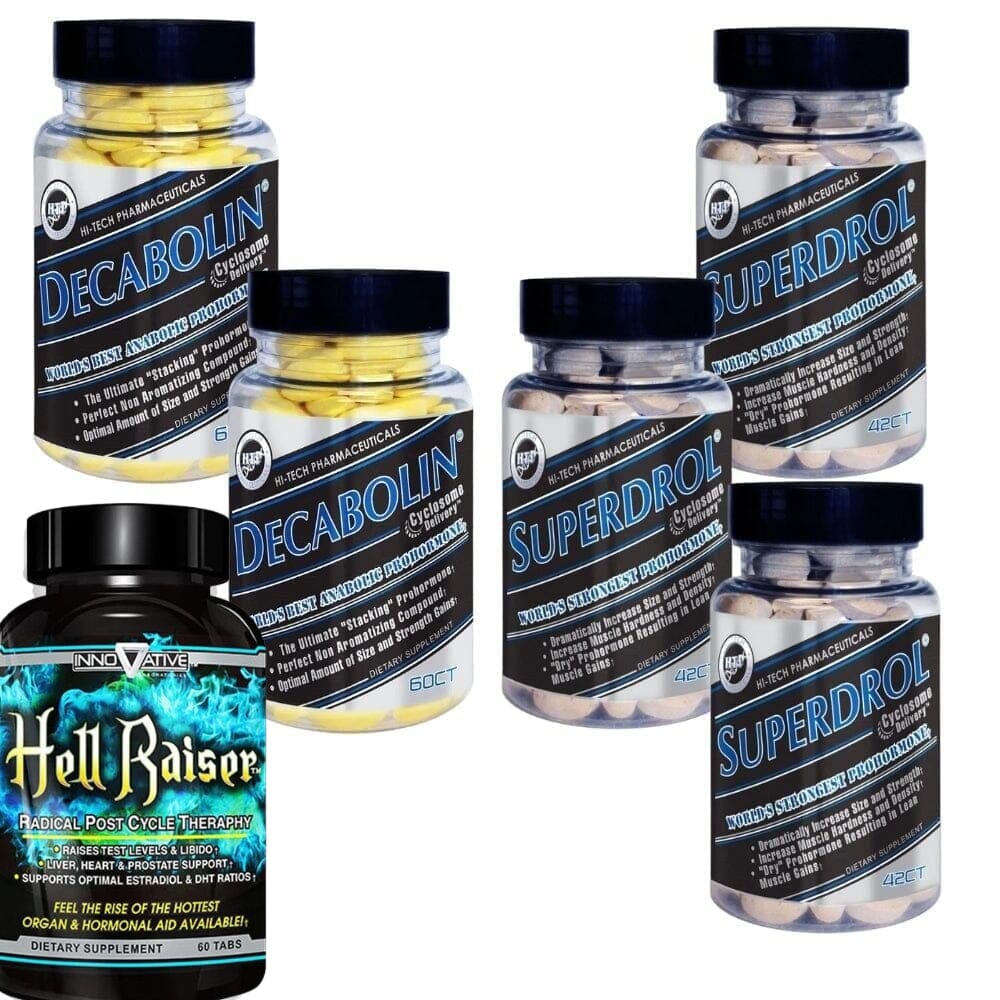8 Week Hi Tech Pharmaceuticals Super Deca Stack Prohormones, Andro & Support Hi-Tech Pharmaceuticals