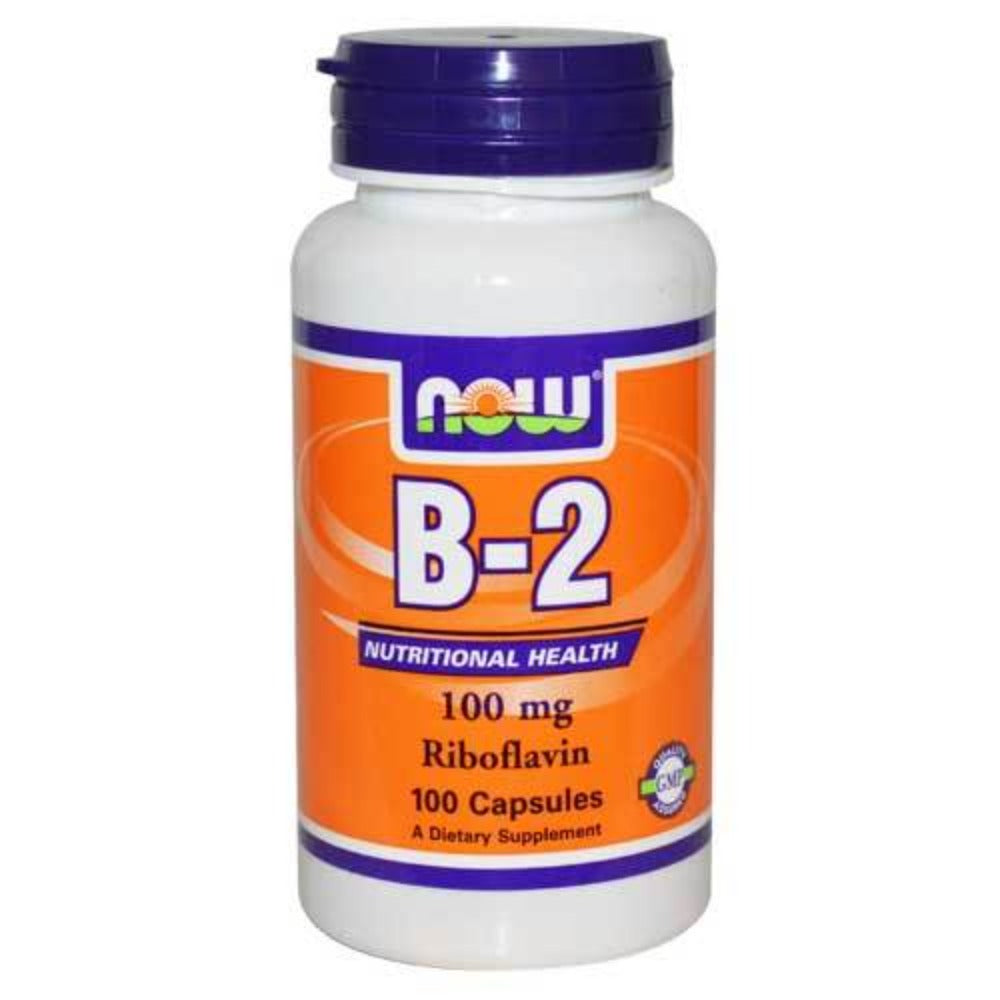 Now Foods B-2 100 Mg 100 Capsules Vitamins Now Foods (1059102359595)