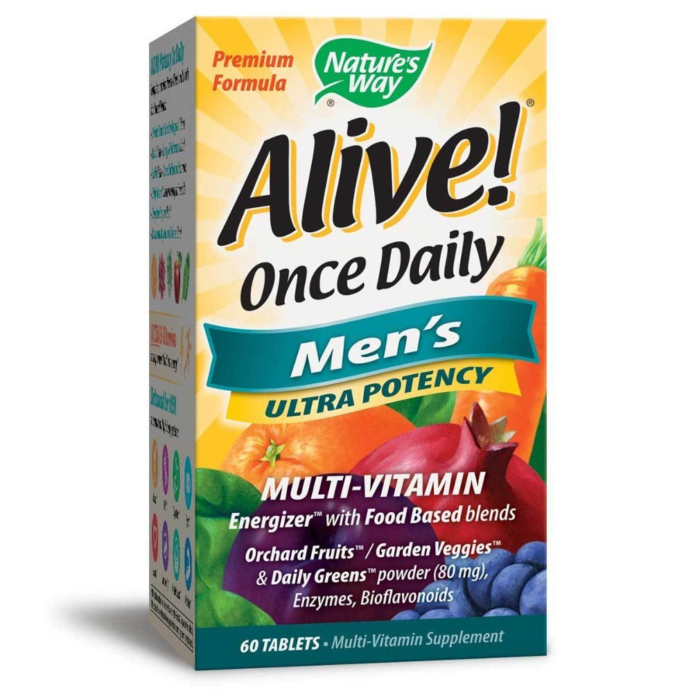 Nature's Way Alive! Once Daily Men's 60 Tabs Vitamins Nature's Way (1058642559019)