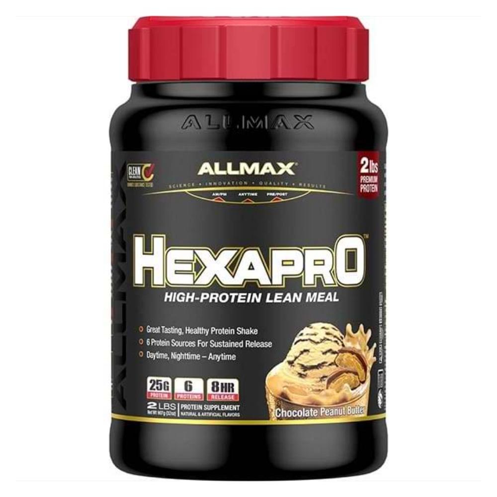 Allmax Nutrition HexaPro 2Lbs Protein Allmax Nutrition Chocolate Peanut Butter 2lb