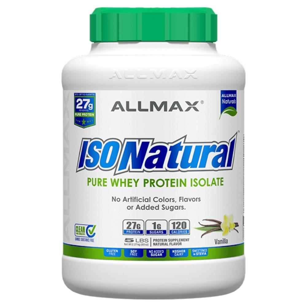 Allmax Nutrition IsoNatural Whey Protein 5 Lbs Protein Allmax Nutrition Vanilla