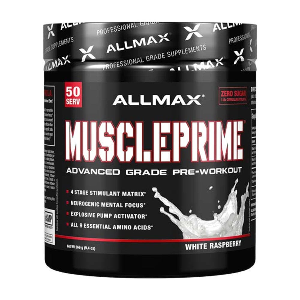 Allmax Nutrition MusclePrime 266 Grams White Raspberry Pre-Workouts Allmax Nutrition