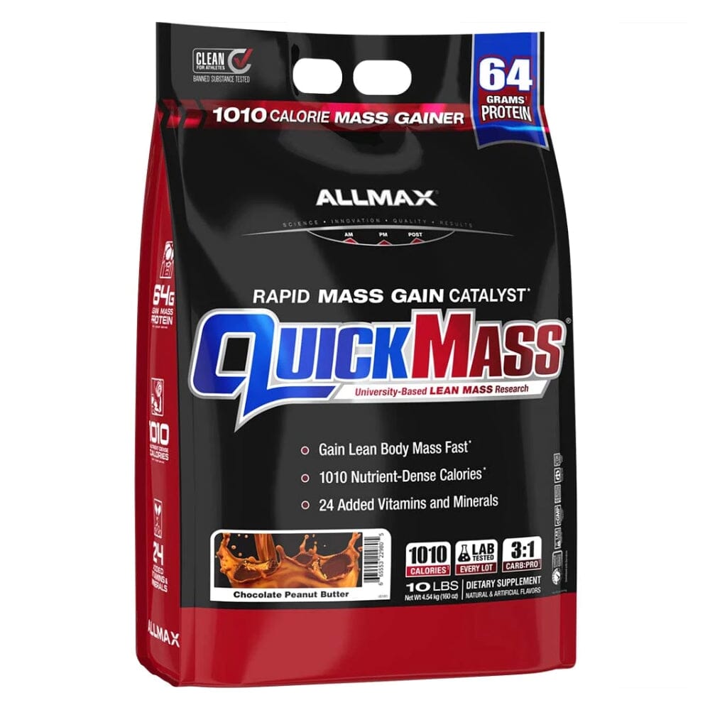 Allmax Nutrition QuickMass 10lbs Meal Replacement Powders Allmax Nutrition Chocolate Peanut Butter