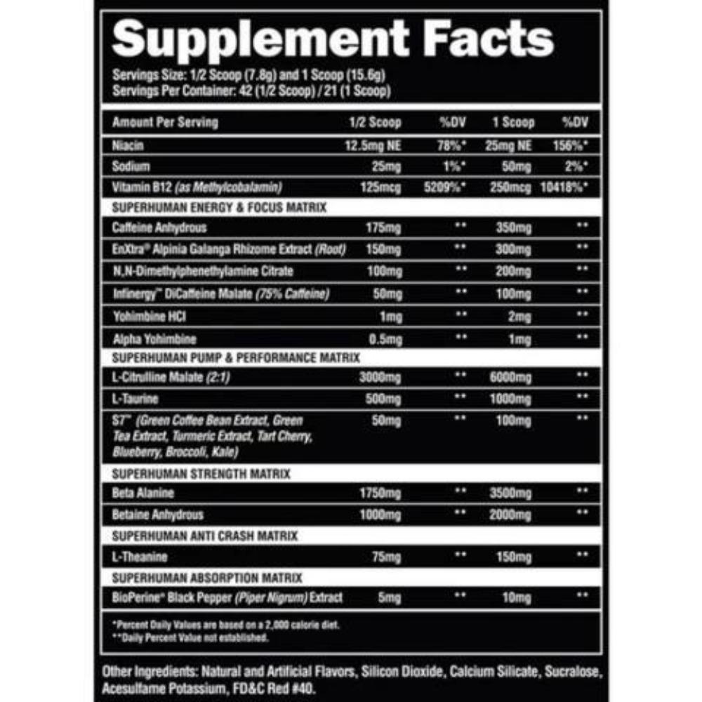 Alpha Lion Super Human Exteme 21/Serving Pre-Workouts Alpha Lion