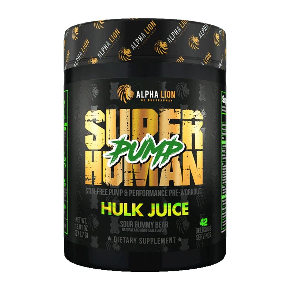 Alpha Lion SuperHuman Pump 21 Servings Pre-Workouts Alpha Lion Hulk Juice