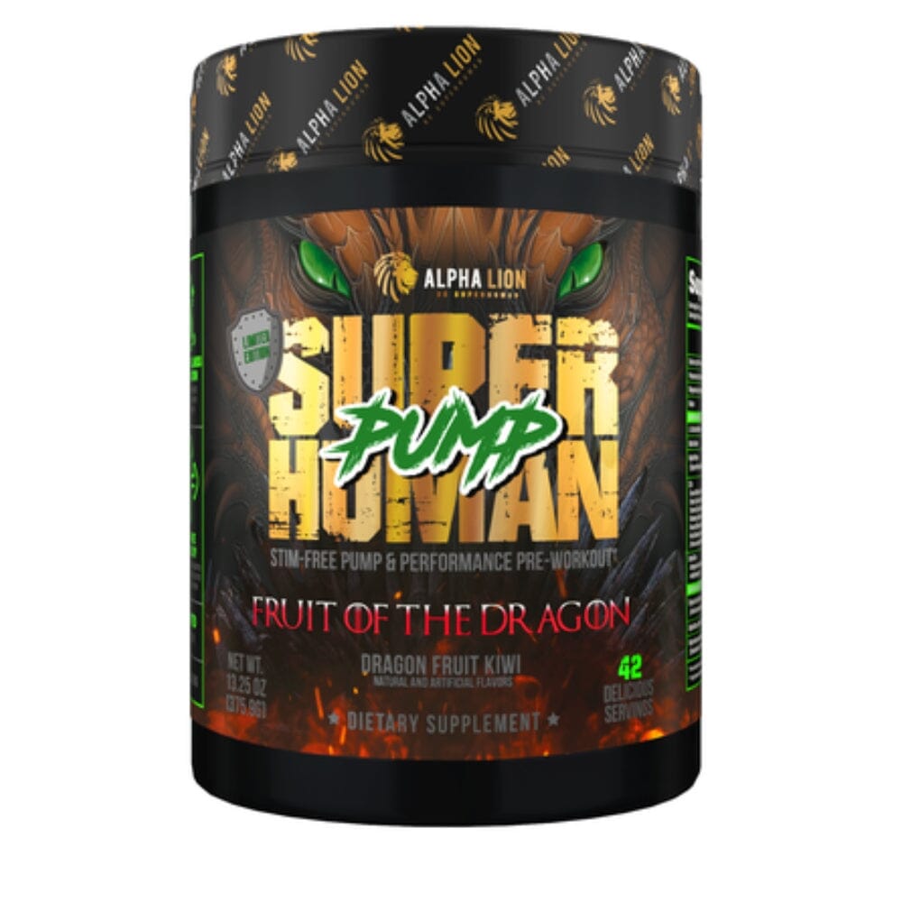 Alpha Lion SuperHuman Pump 21 Servings Pre-Workouts Alpha Lion Fruit Of The Dragon