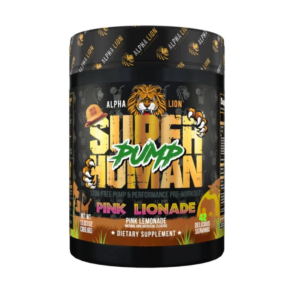 Alpha Lion SuperHuman Pump 21 Servings Pre-Workouts Alpha Lion Pink Lionade