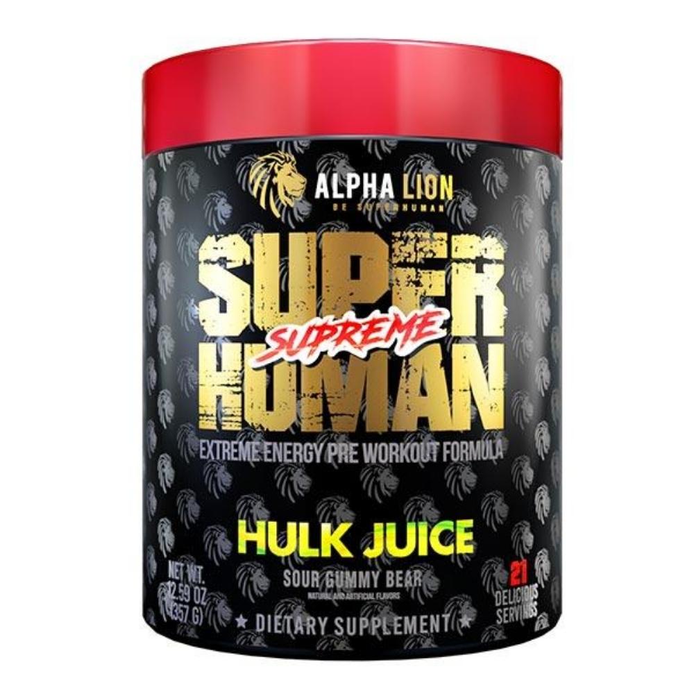 Alpha Lion Super Human Supreme 21 Servings Pre-Workouts Alpha Lion Hulk Juice