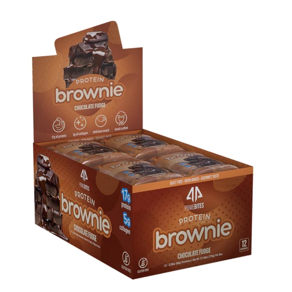 Alpha Prime Bites Protein Brownies 12/box Bars AP Sports Regimen Chocolate Fudge