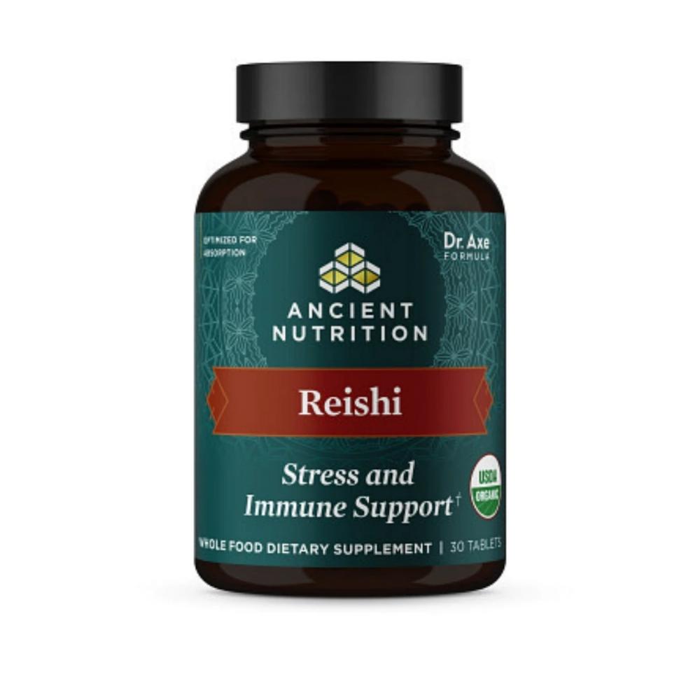 Ancient Nutrition Mushrooms Organic Reishi 30 Count Herbs Ancient Nutrition