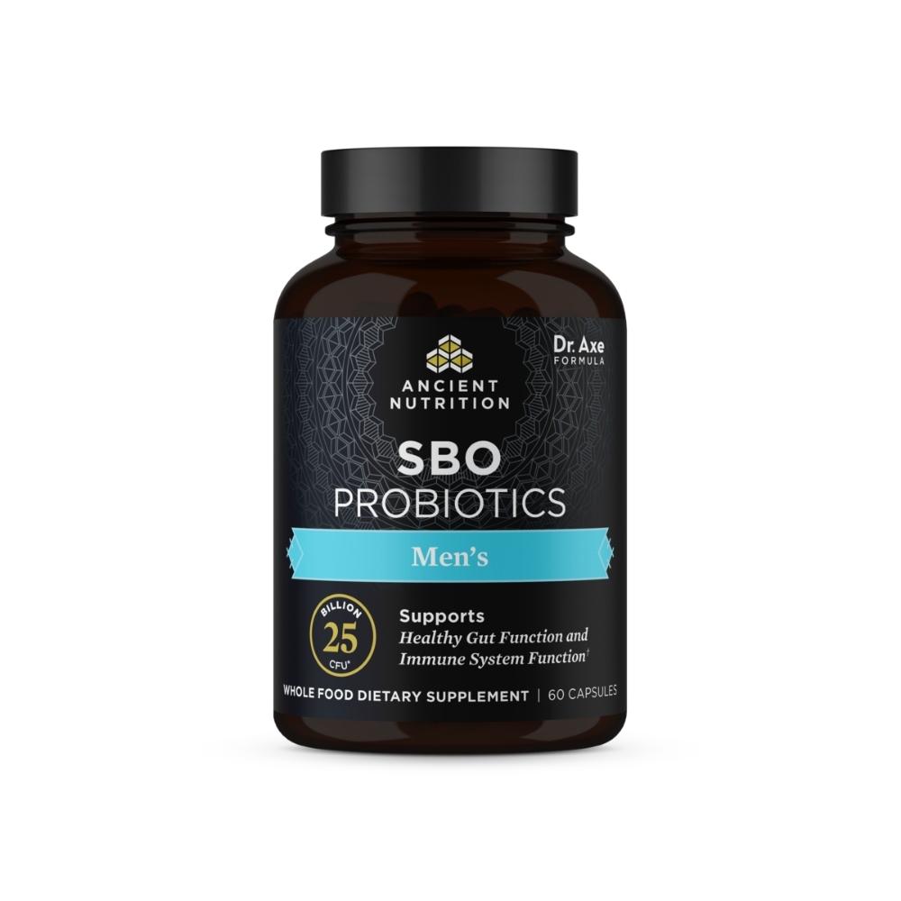 Ancient Nutrition SBO Probiotics Mens 60 Capsules Digestive Health Ancient Nutrition