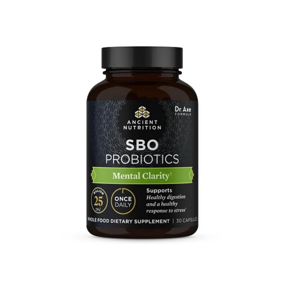 Ancient SBO Probiotic Once Daily 30 Capsules Digestive Health Ancient Nutrition Mental Clarity