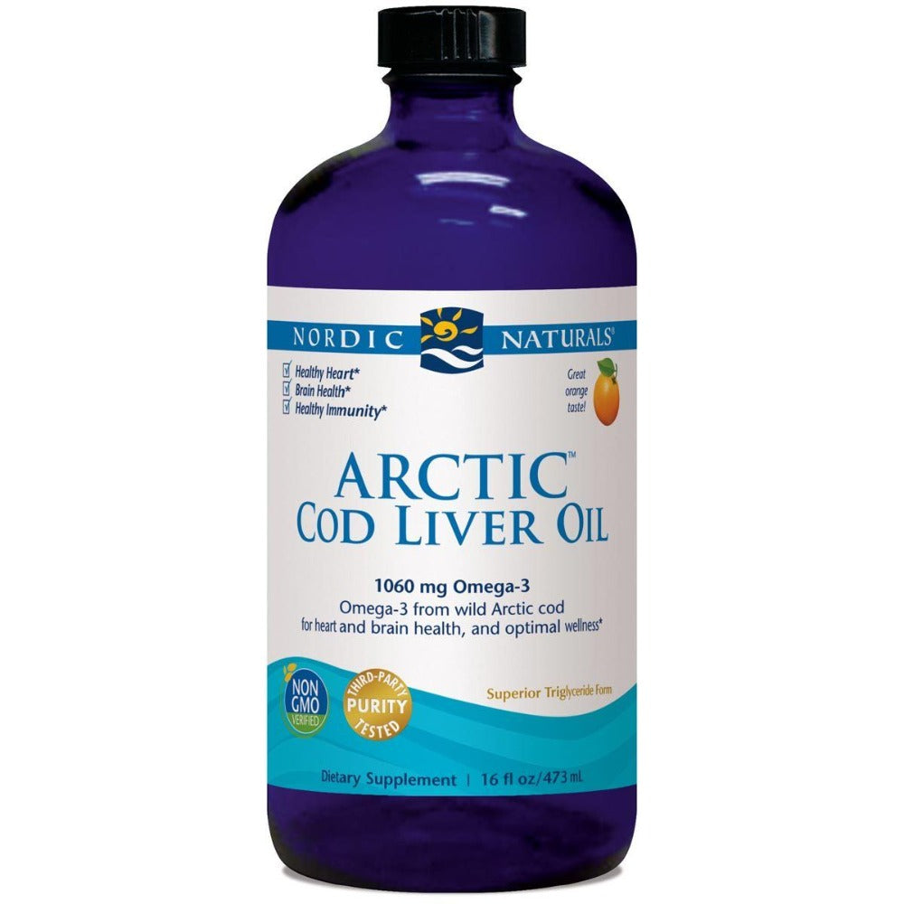 Nordic Naturals Arctic Cod Liver Oil 16 Fl Oz Omega Fatty Acids / EFAs Nordic Naturals (1058793947179)