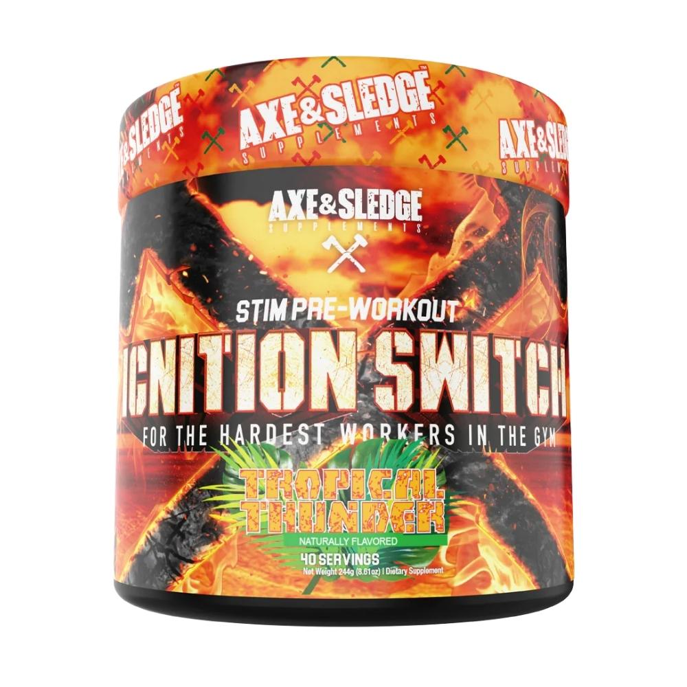 Axe & Sledge Ignition Switch 40 Servings | Stim Pre-Workout Sports Performance Recovery AXE & SLEDGE Tropical Thunder