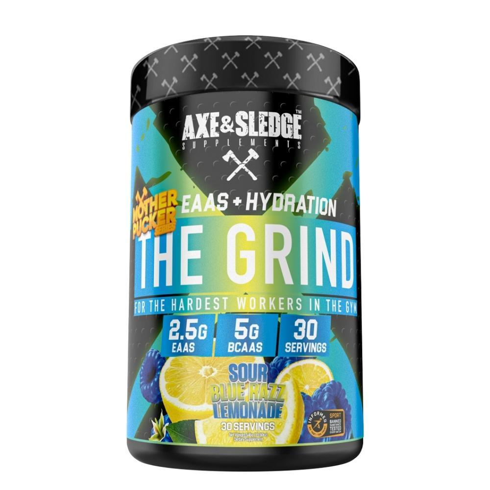 Axe & Sledge The Grind EAA's + Hydration 30 Servings Amino Acids AXE & SLEDGE MOTHERPUCKER BLUE RASPBERRY LEMONADE