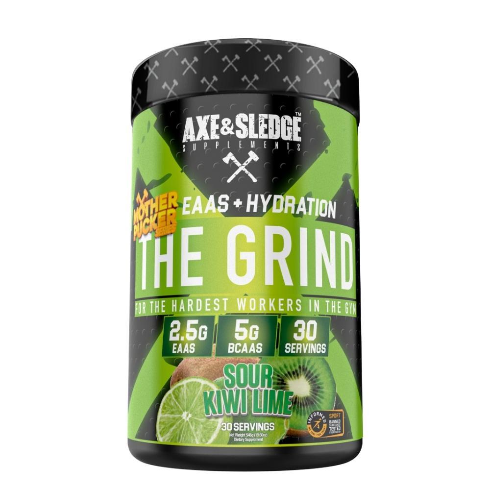 Axe & Sledge The Grind EAA's + Hydration 30 Servings Amino Acids AXE & SLEDGE MOTHERPUCKER SOUR KIWI LIME
