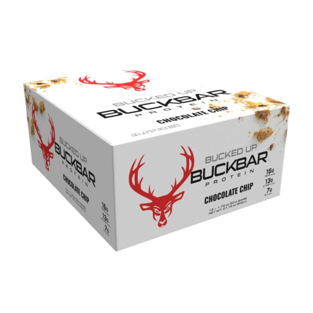 BUCKED UP BUCKBAR 12/Box Foods Juices Bucked Up Chocolate Chip