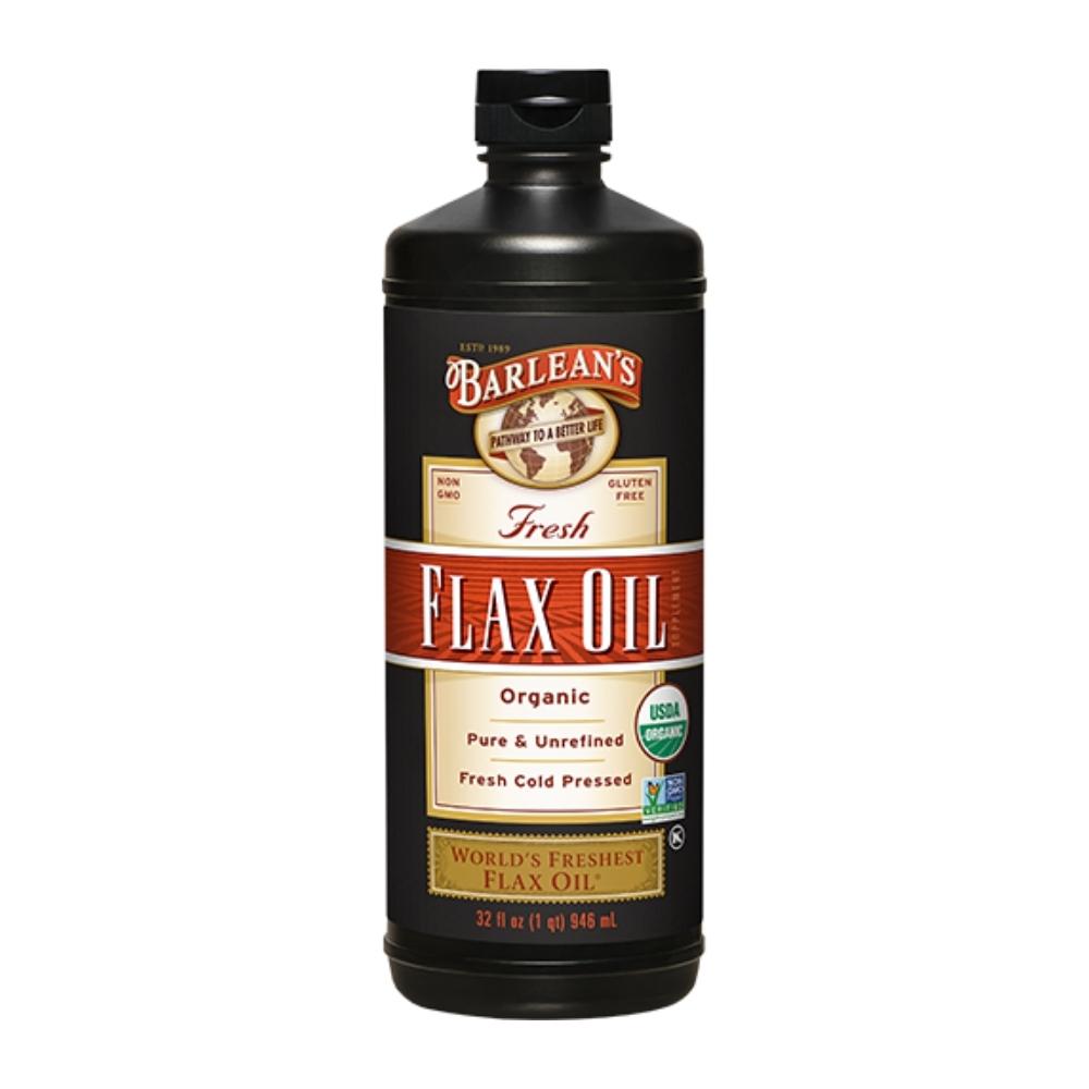 Barlean Fresh Flax Organic Oil 32oz Essential Fatty Acids & - Oils Barlean's